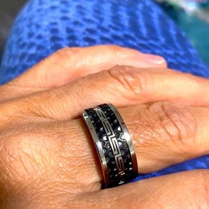 Stainless steel band ring